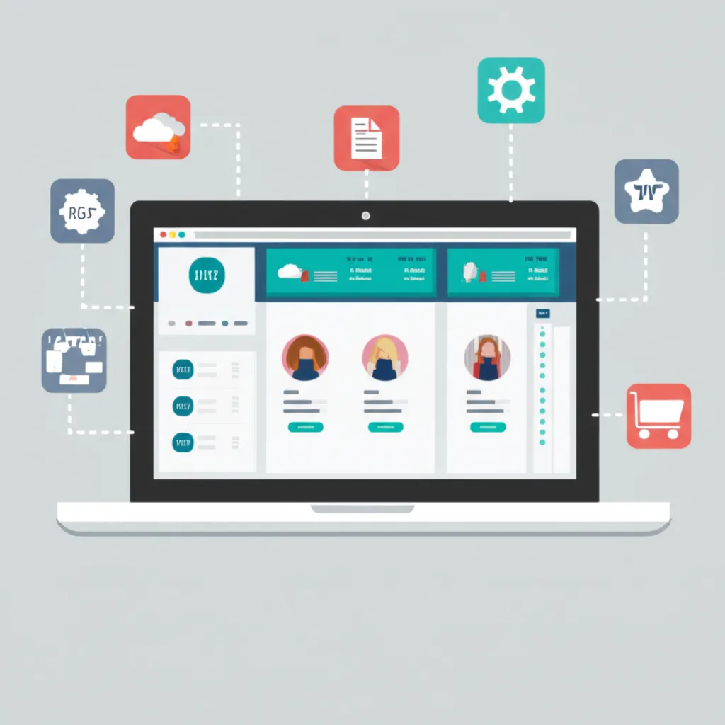 Ноутбук с интерфейсом, который демонстрирует как работает программа для прайса бесплатно.