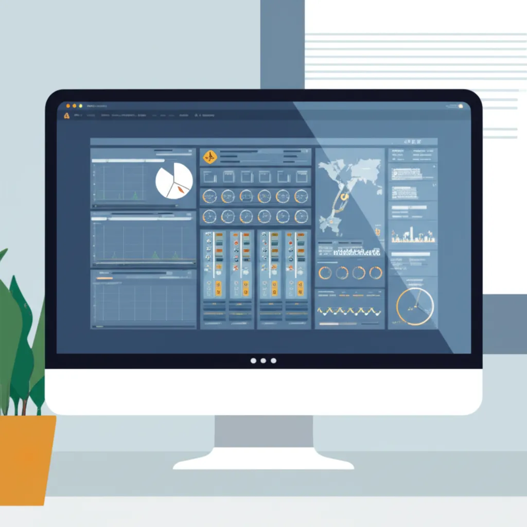 Интерфейс, который демонстрирует программное обеспечение мониторинга сети для малого предприятия