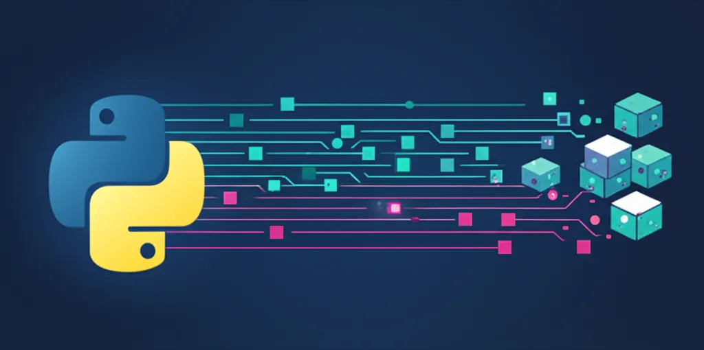 Абстрактное изображение, иллюстрирующее работу python парсер для сбора данных