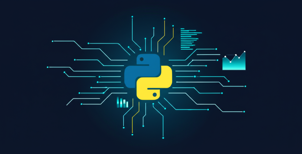Схематичное изображение, иллюстрирующее, как происходит работа с датасетами python: от кода к визуализации