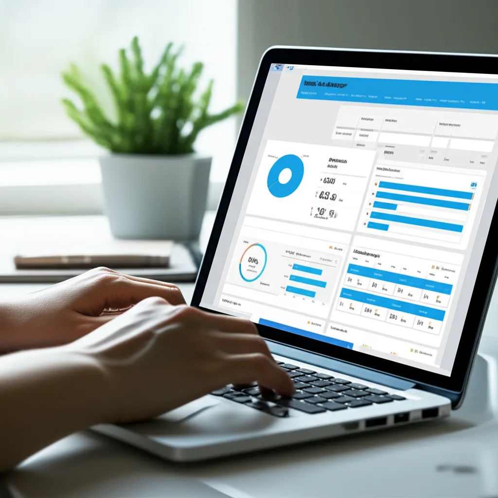 Эффективная реклама в Twitter: анализ данных и настройка кампании на экране ноутбука.
