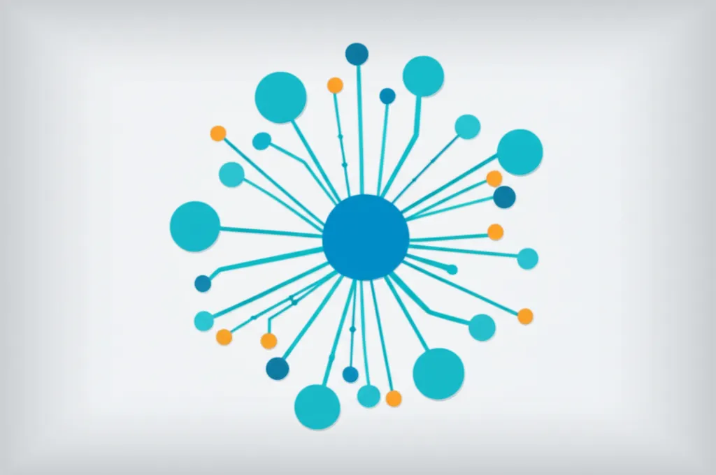 Абстрактная визуализация нейронной сети, обрабатывающей русские датасеты для машинного обучения.