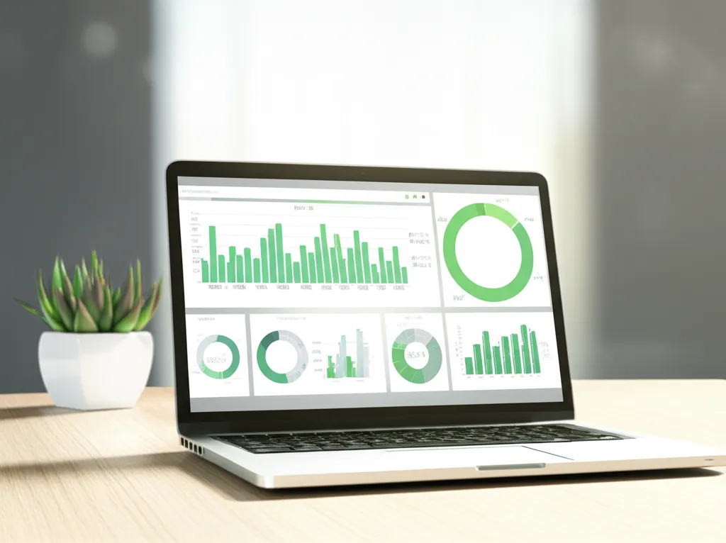 Современный интерфейс на экране ноутбука — сайт карбонус для детальной аналитики углеродного следа.