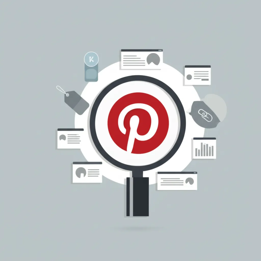 Графическое изображение, иллюстрирующее SEO для Pinterest советы.