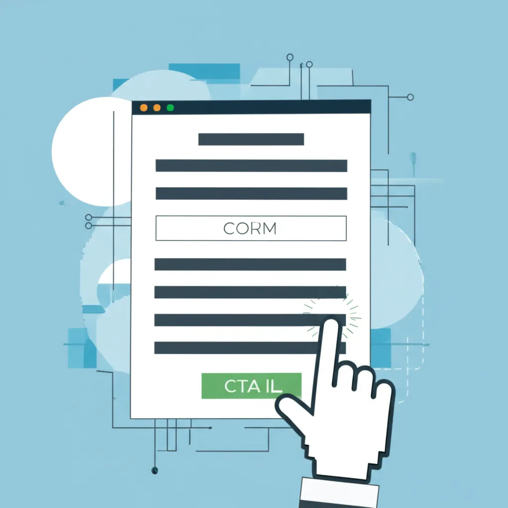 Иллюстрация, демонстрирующая создание эффективных форм привлечения клиентов на веб-сайте.