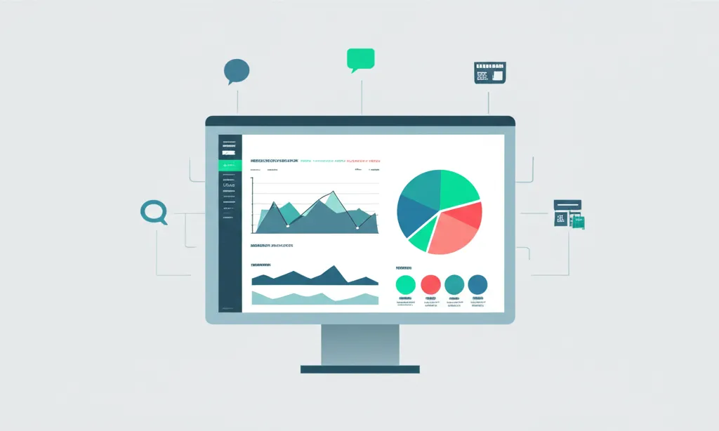 Инфографика, иллюстрирующая создание инструмента мониторинга репутации бренда с дашбордом и источниками данных.