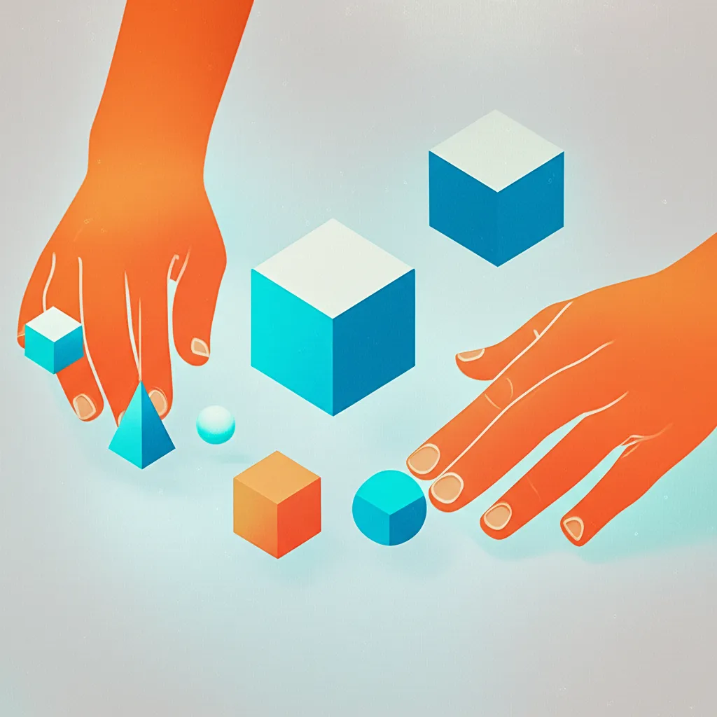 Процесс создания значимого контента: специалист работает с информацией и идеями.