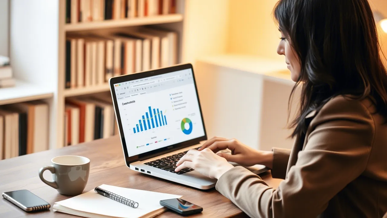 Специалист изучает методы увеличения продаж на Ozon перед запуском кампании.