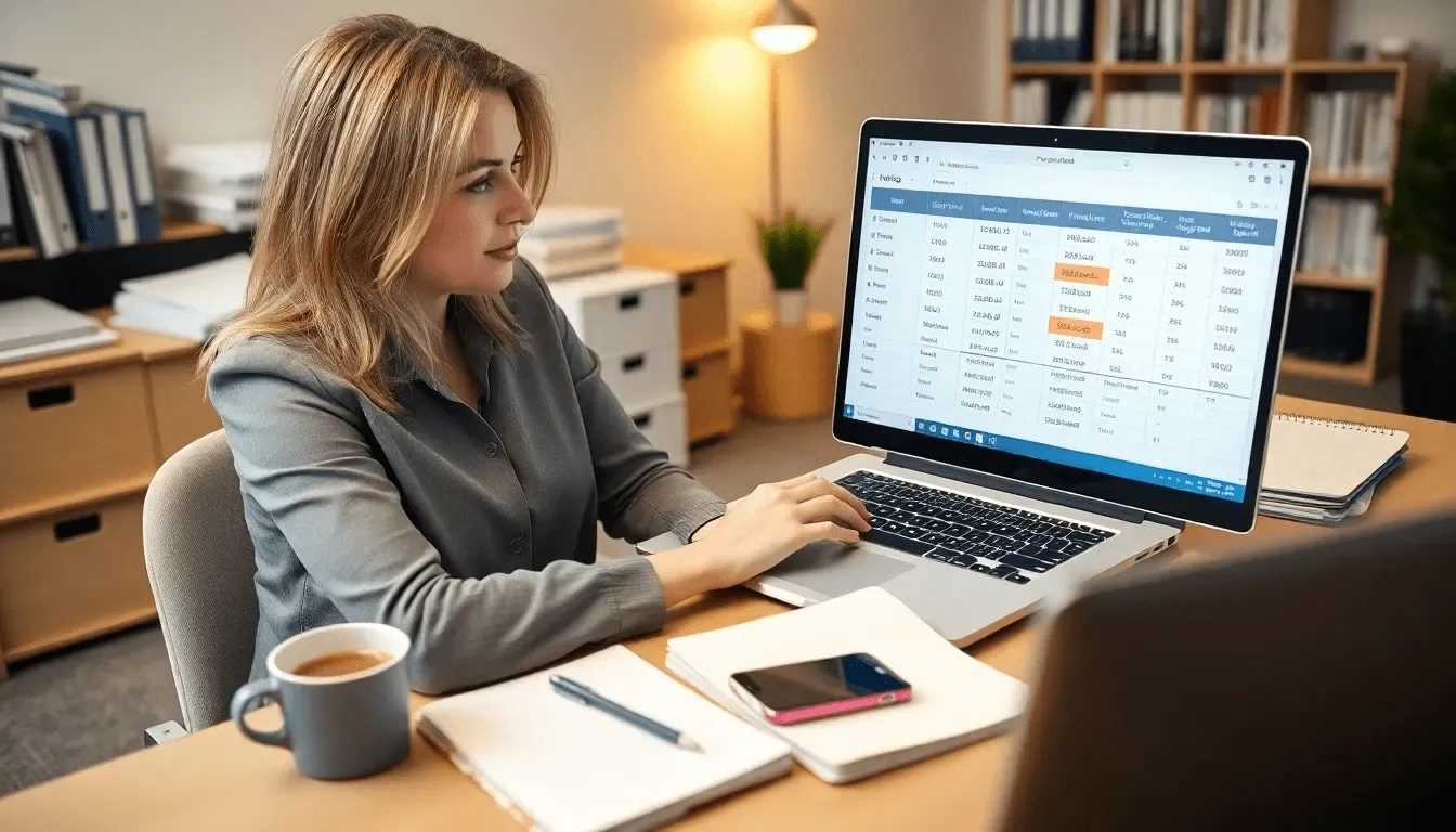 Специалист проверяет данные на наличие персональной информации перед отправкой.