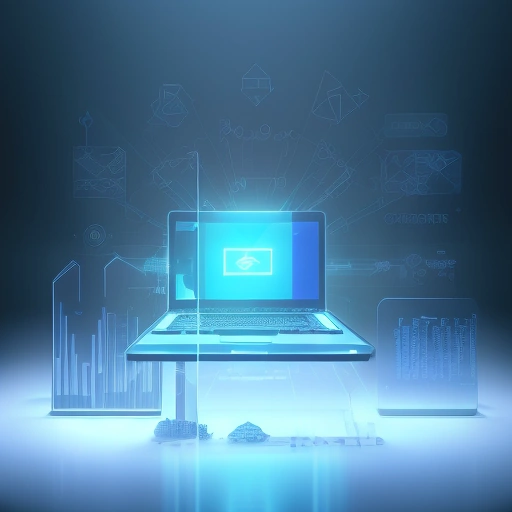 Сравнение лучших провайдеров бесплатной электронной почты в виде инфографики на экране ноутбука в современном офисе