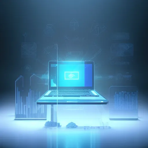 Сравнение лучших провайдеров бесплатной электронной почты в виде инфографики на экране ноутбука в современном офисе