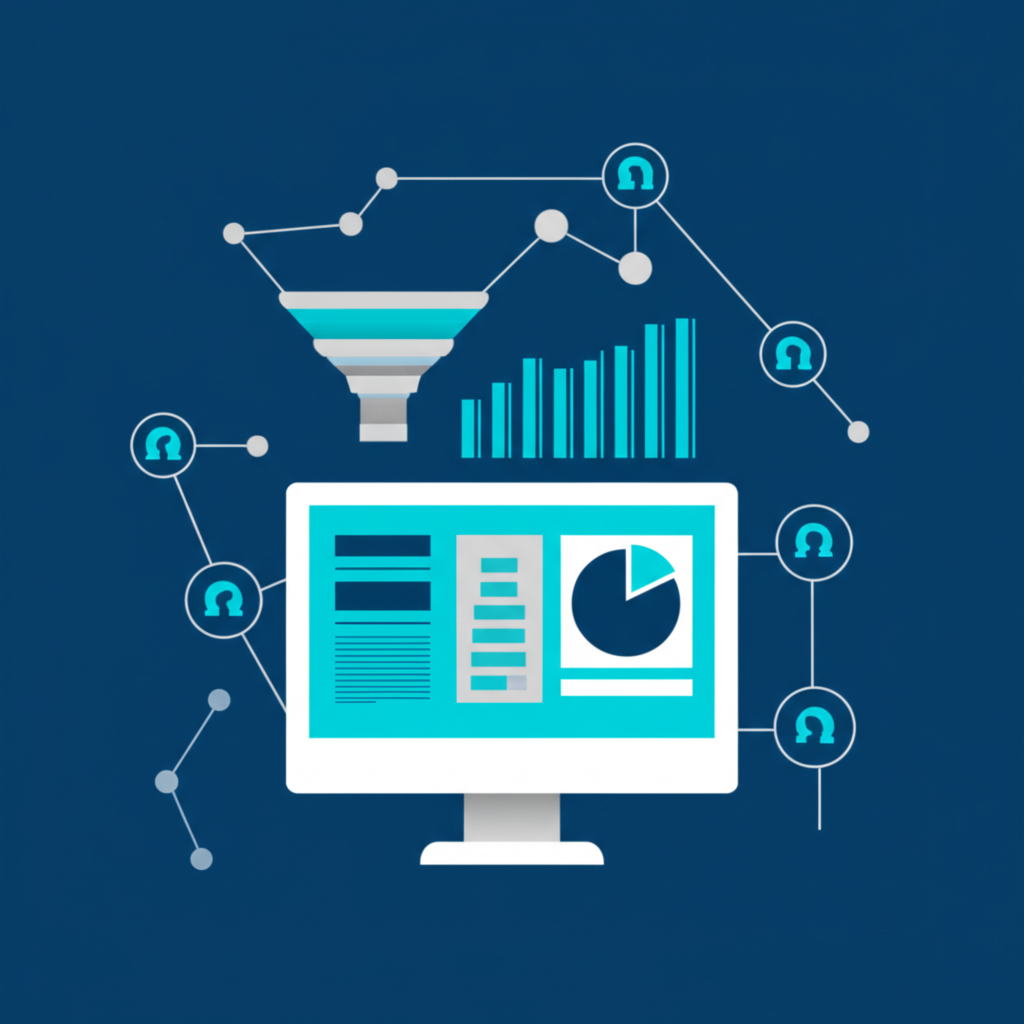Информативная статистика CRM на дашборде с графиками и диаграммами для анализа бизнеса.