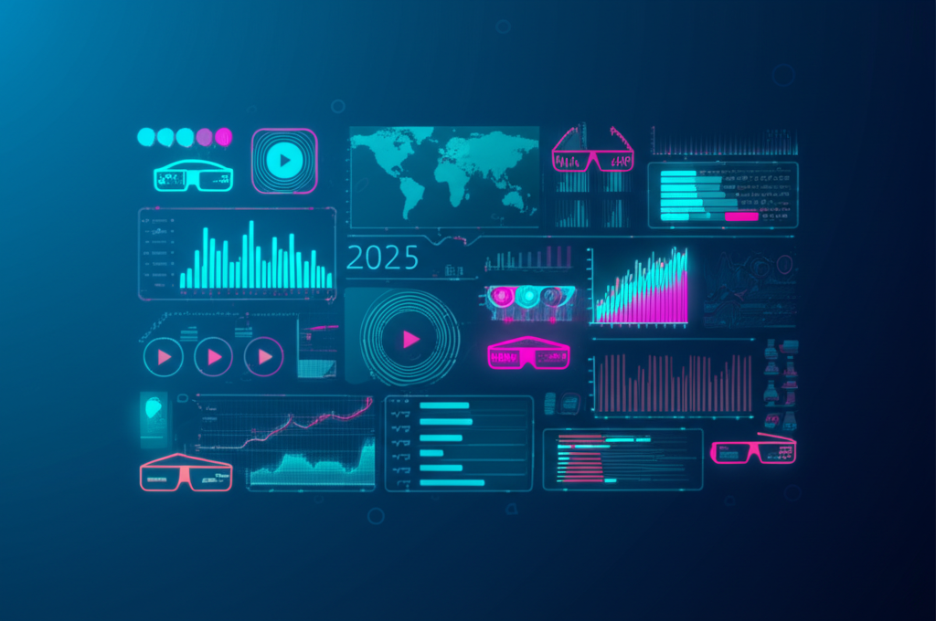Инфографика, демонстрирующая ключевые данные — статистика визуального контент маркетинга 2025