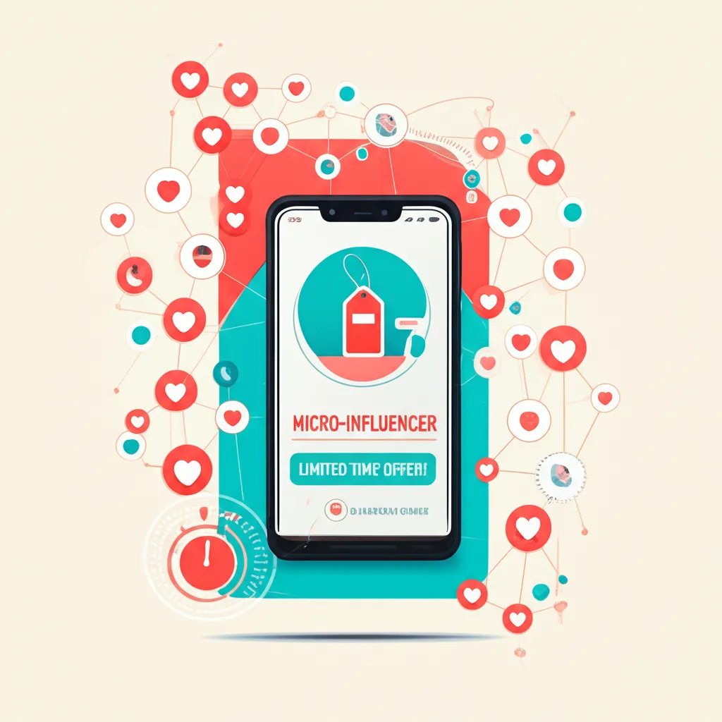 Стратегия FOMO с микро-инфлюенсерами на примере поста в социальной сети с ограниченным предложением.