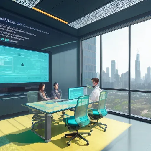 Специалисты анализируют Тенденции маркетинга 2026 года с помощью голографических интерфейсов в современном офисе