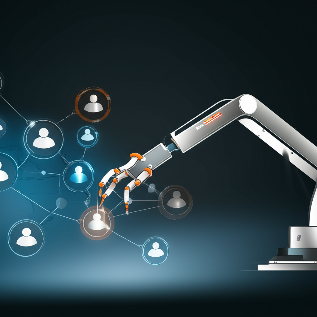 Обзор Топ 10 инструментов для автоматизации парсинга LinkedIn на фоне стилизованной сети контактов.