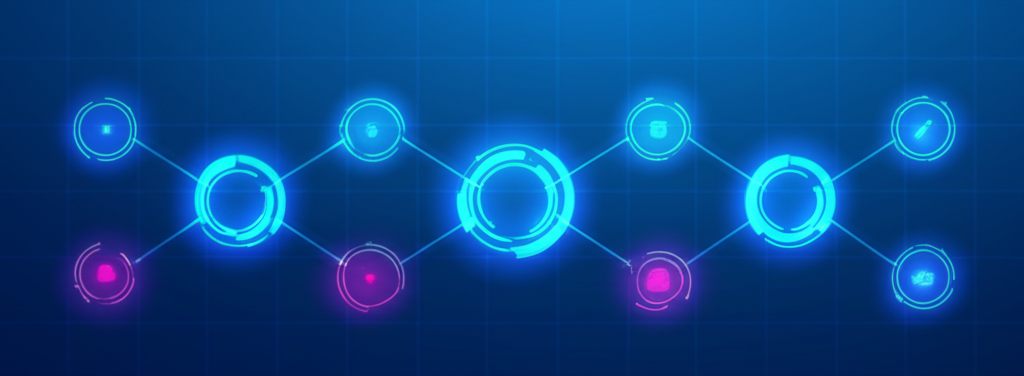 Визуальный обзор топ 5 instant data скраперов 2025 на фоне футуристического интерфейса с узлами данных.