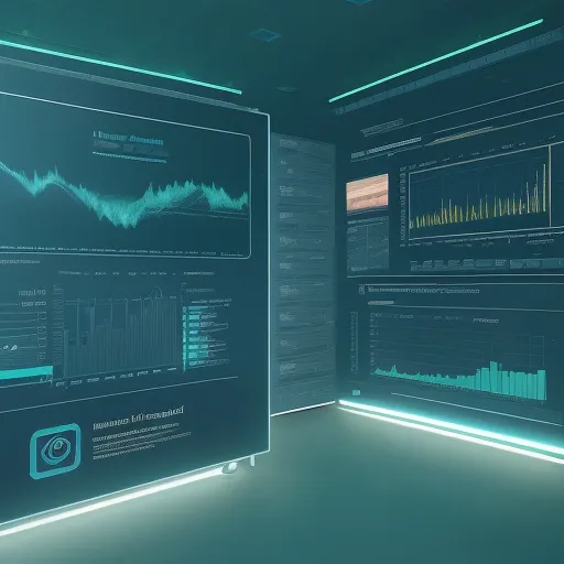 Визуализация Топ ии-инструментов для финансового сектора 2026 в интерфейсе аналитической платформы будущего