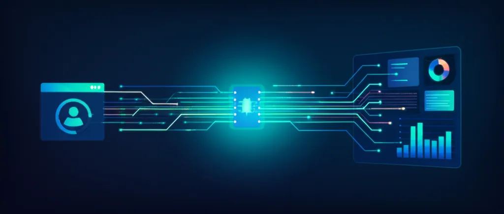 Абстрактная визуализация процесса, который выполняет топ расширений для парсеров 2025.