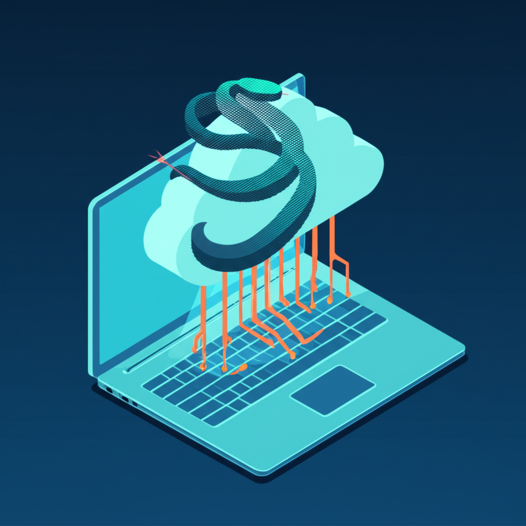 Иллюстрация, демонстрирующая процесс веб-скрапинга с httpx в python.