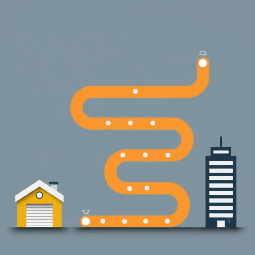 Вдохновляющая инфографика, показывающая путь, который прошли компании начавшиеся как хобби от гаража до небоскреба.