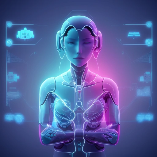 Специалист анализирует данные и Вопросы о маркетинге 2026 на футуристическом голографическом интерфейсе в офисе.