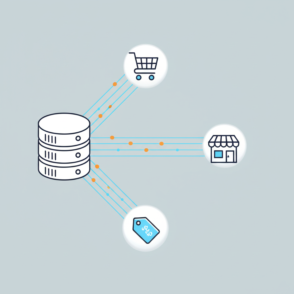 Автоматизированная выгрузка товара из базы данных на различные онлайн-площадки.