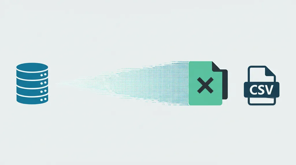 Выгрузки в Excel/CSV и из таблиц для быстрого анализа: схема переноса данных из базы в файлы.