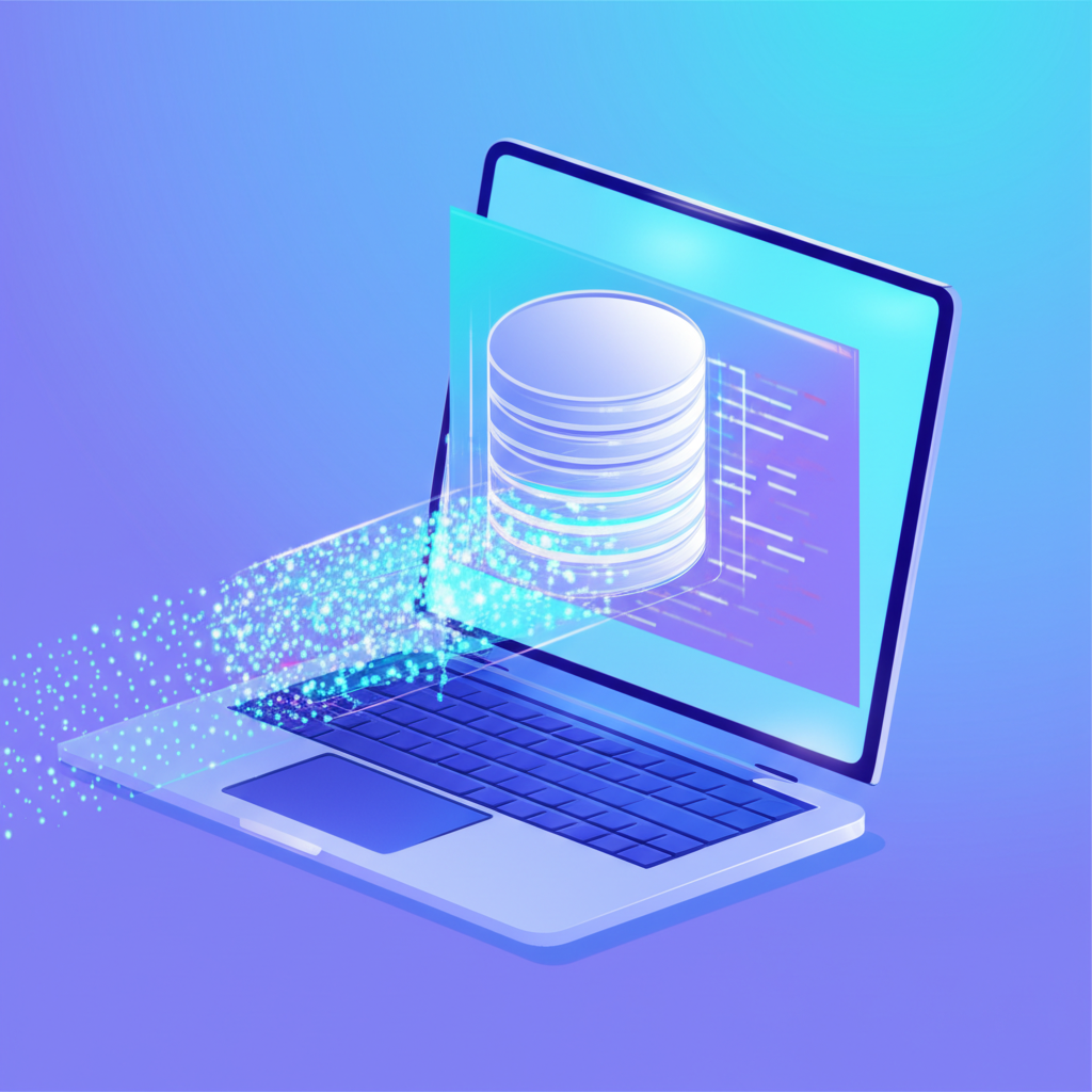 Иллюстрация процесса, где мы загружаем датасет для анализа данных с помощью Python.