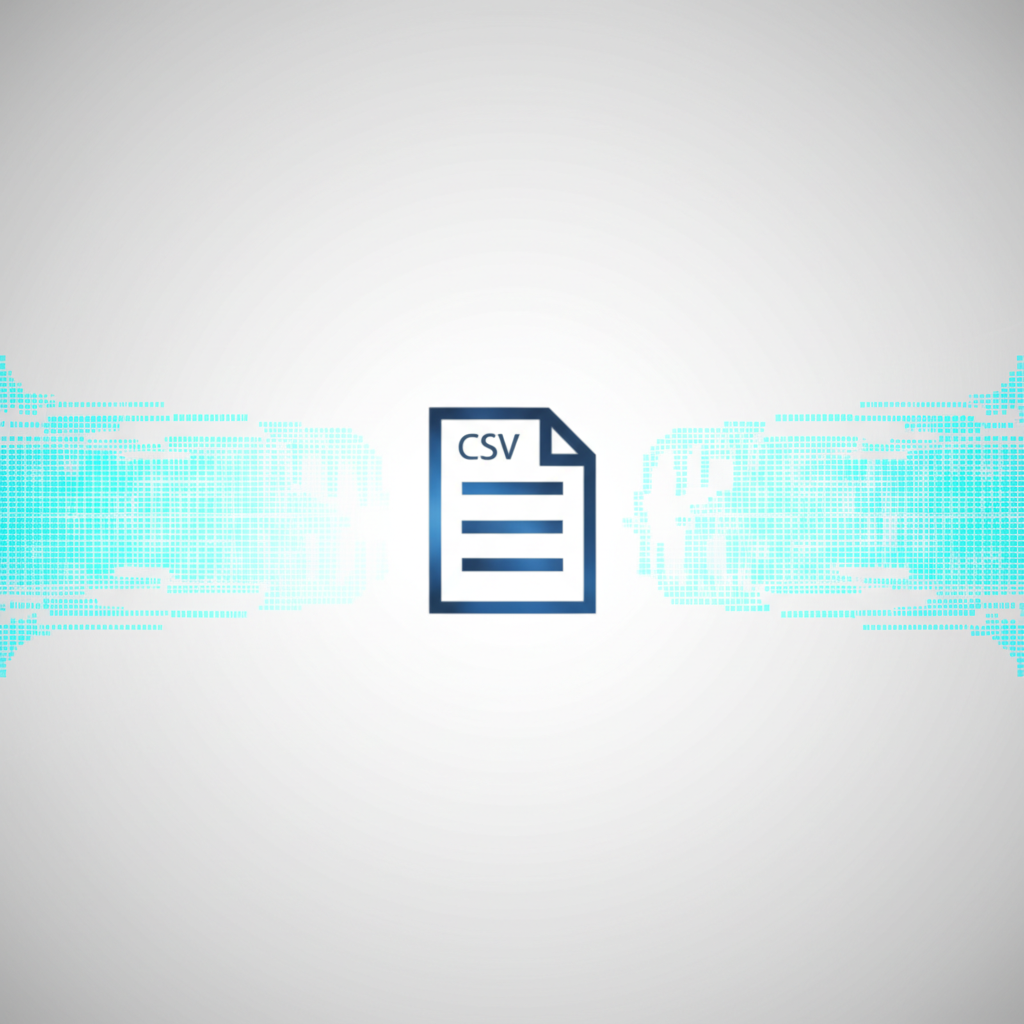 Визуализация процесса, который иллюстрирует загрузка csv датасета для последующего анализа.